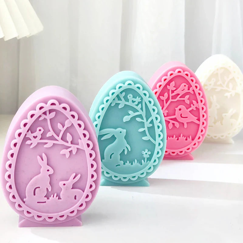 Easter Rabbit Silicone Candle Moulds