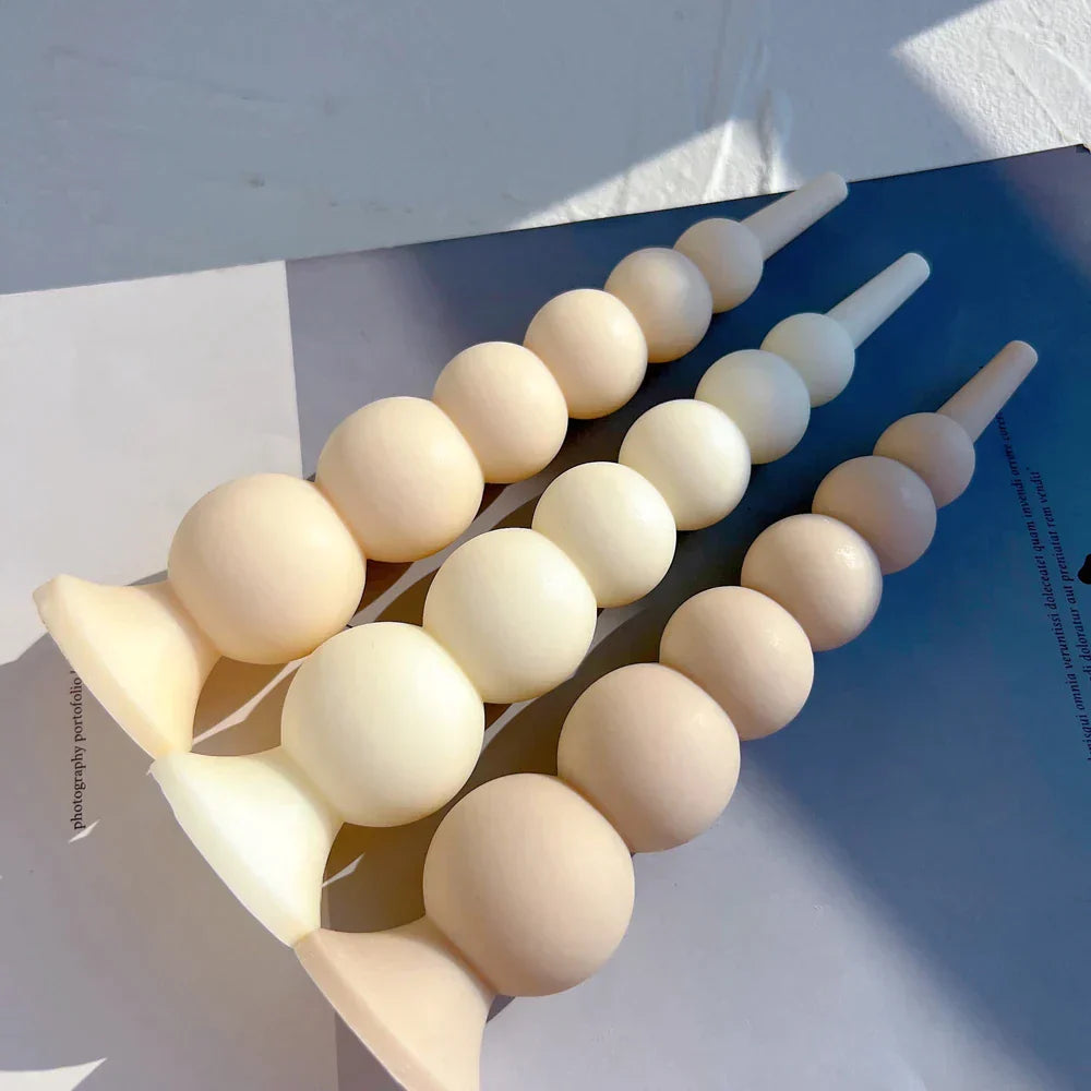 Geometric Balls Pillar Candle Moulds