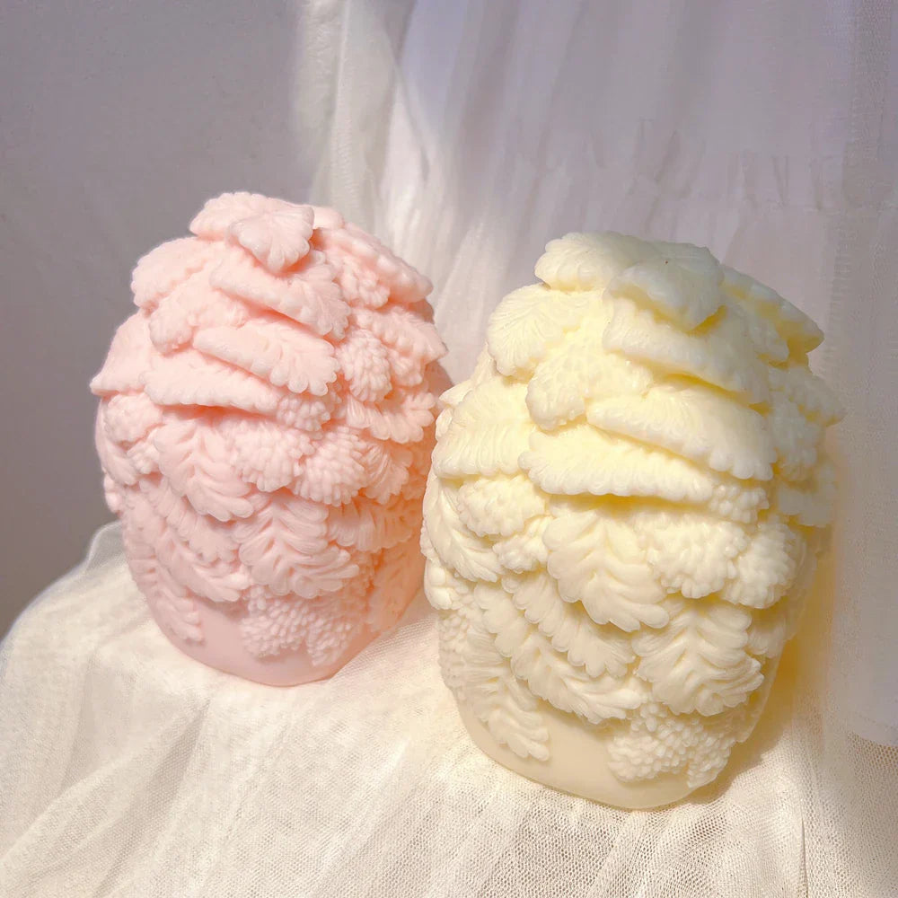 Luxurious Floral Bouquet Pillar Candle Mould