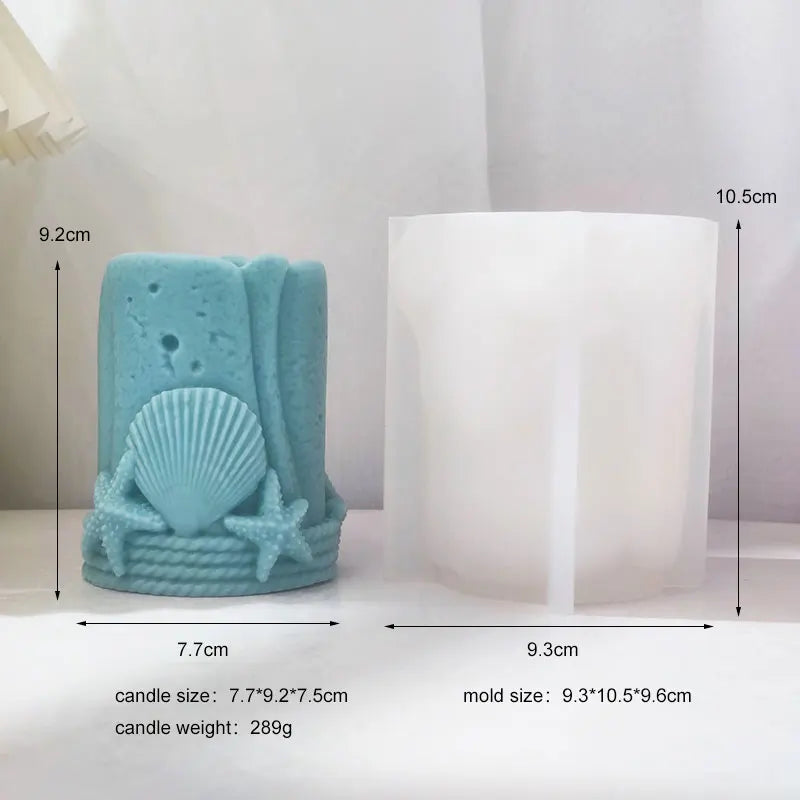 Ocean Inspired Starfish Seashell Candle Mould