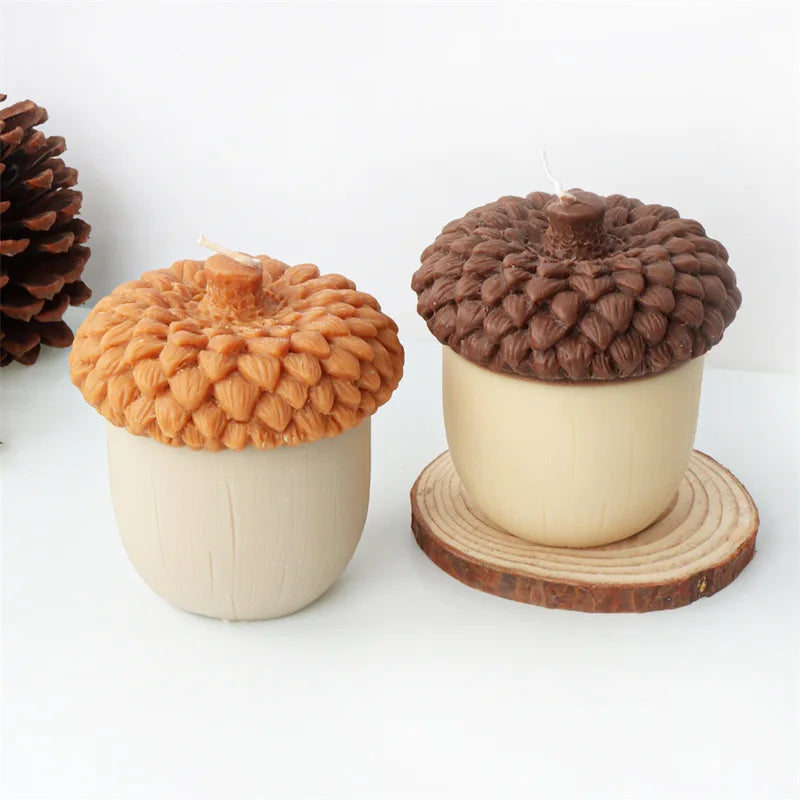 Acorn Nut Candle Silicone Mould