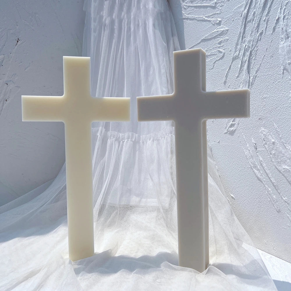 Big Size Cross Candle Silicone Mould
