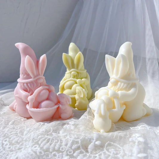 Easter Gnomes Silicone Candle Moulds