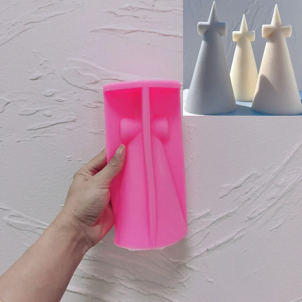 Geometric Cross Shaped Silicone Candle Mould