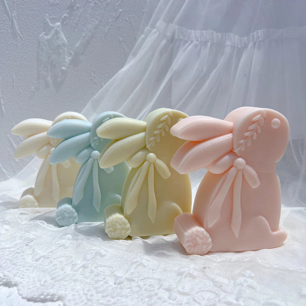 Cute Rabbit Silicone Candle Mould