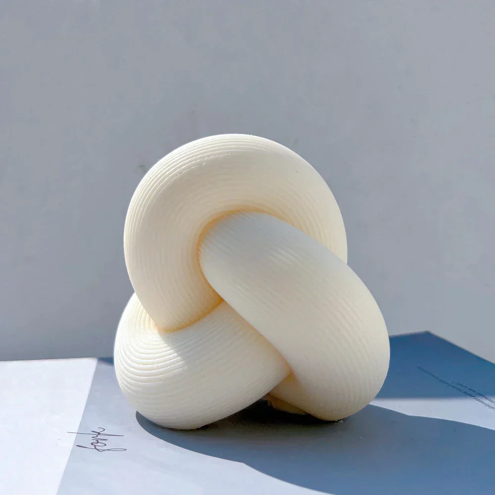 Ribbed Tube Knot Candle Mould
