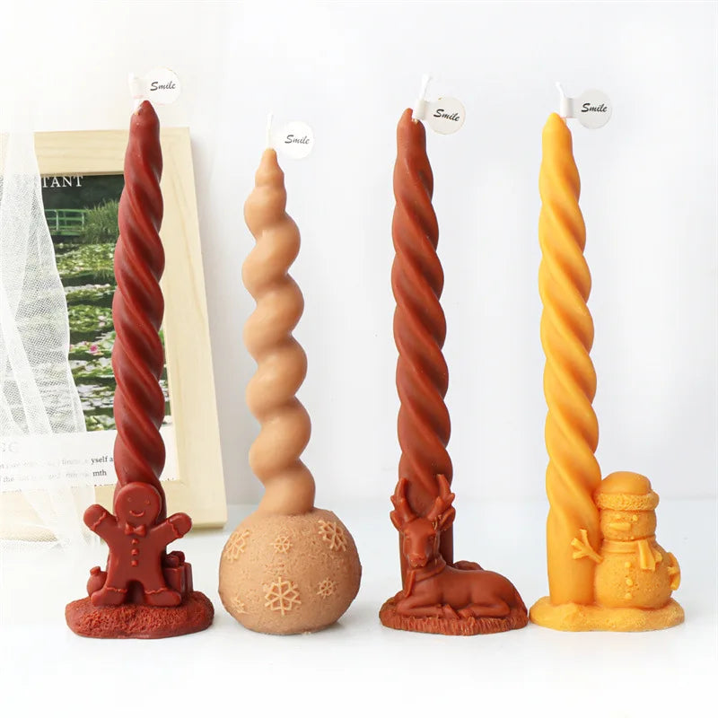 Festive Christmas candle Mould