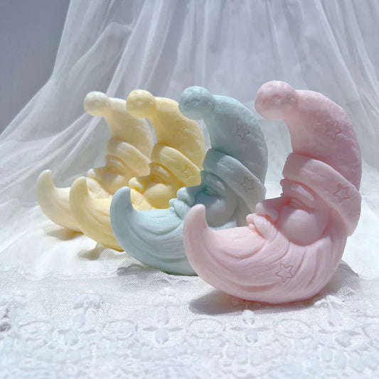 Moon Santa Christmas Candle Mould