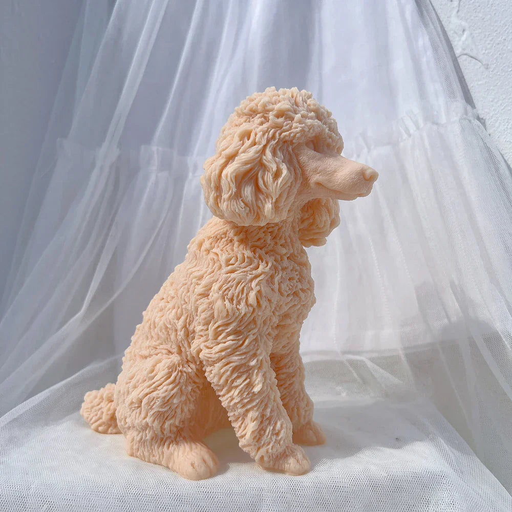 Poodle Dog Puppy Candle Mould