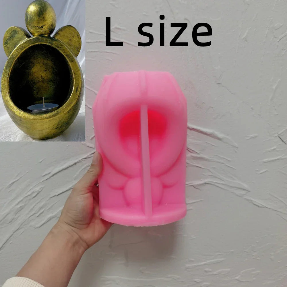 Angel Tea Light Candle Holder Silicone Candle Mould