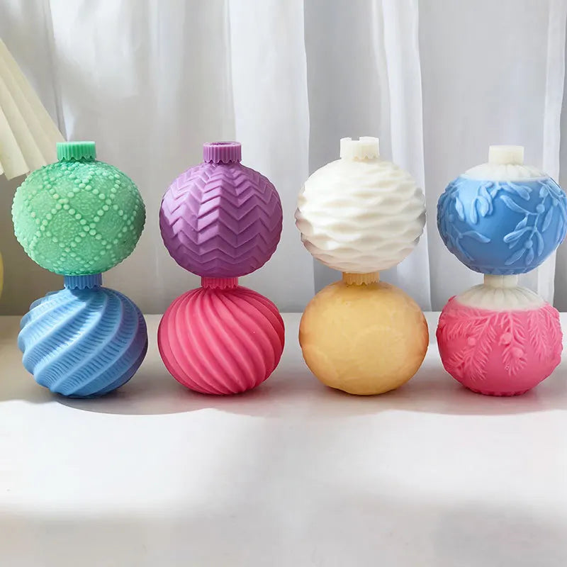 Christmas Ball Candle Silicone Mould