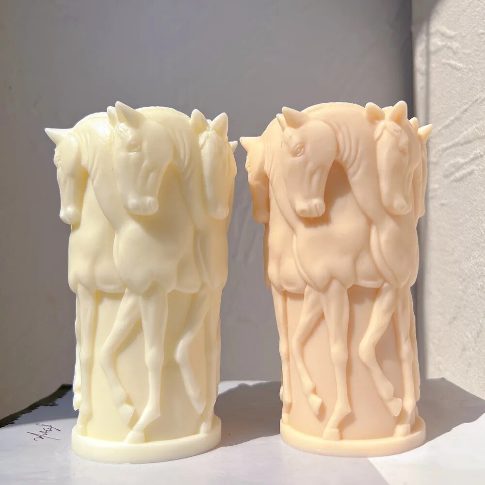 Horse Herd Candle Mould