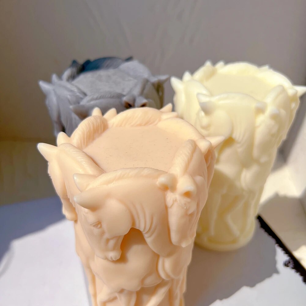 Horse Herd Candle Mould