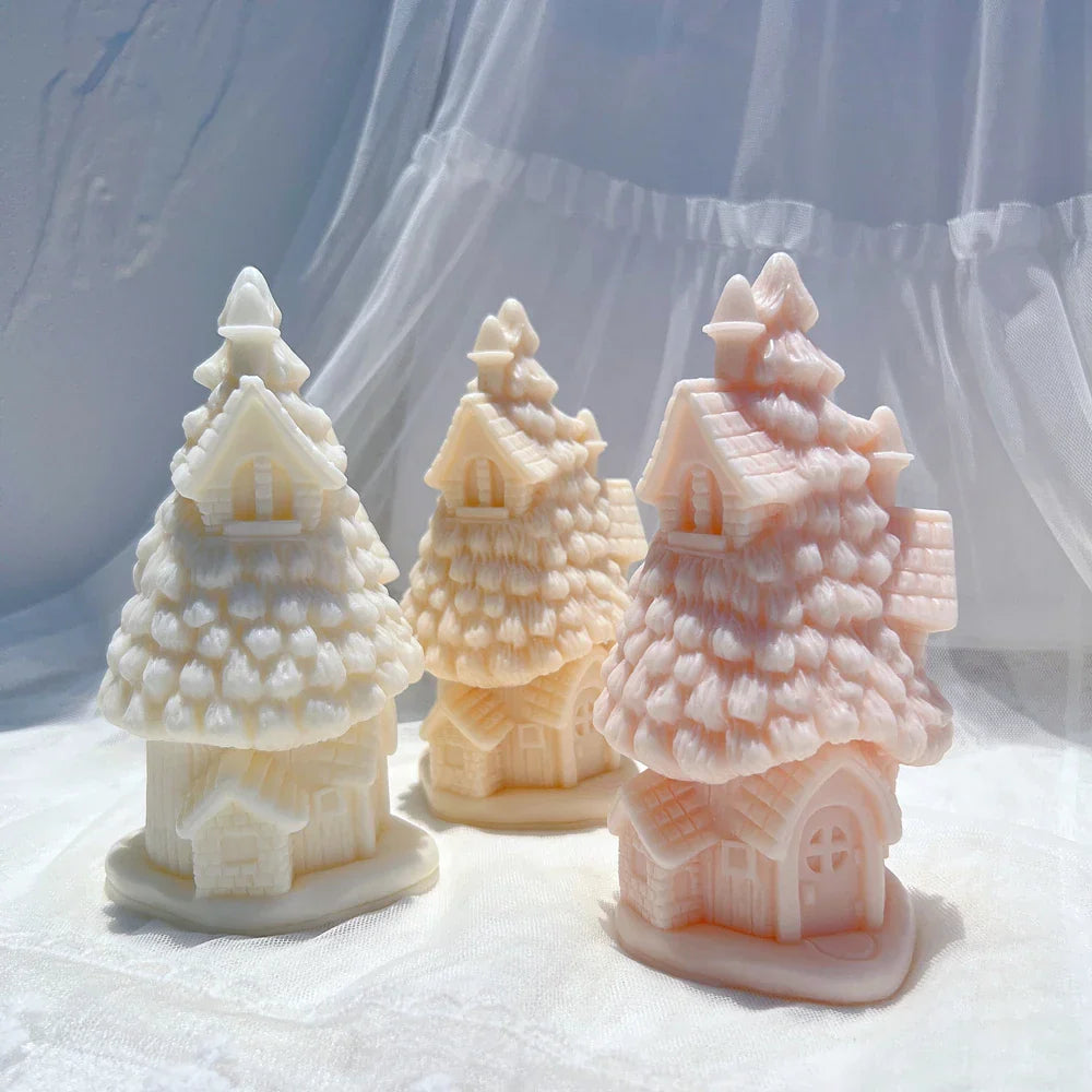 Christmas Grand Spruce Lodge Silicone Candle Mould