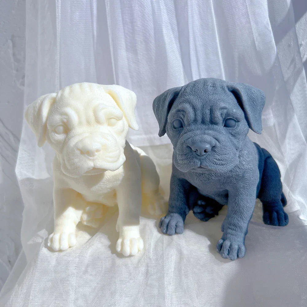 Boxer Puppy Candle Mould
