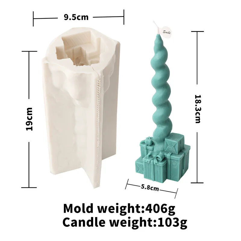 Festive Christmas candle Mould
