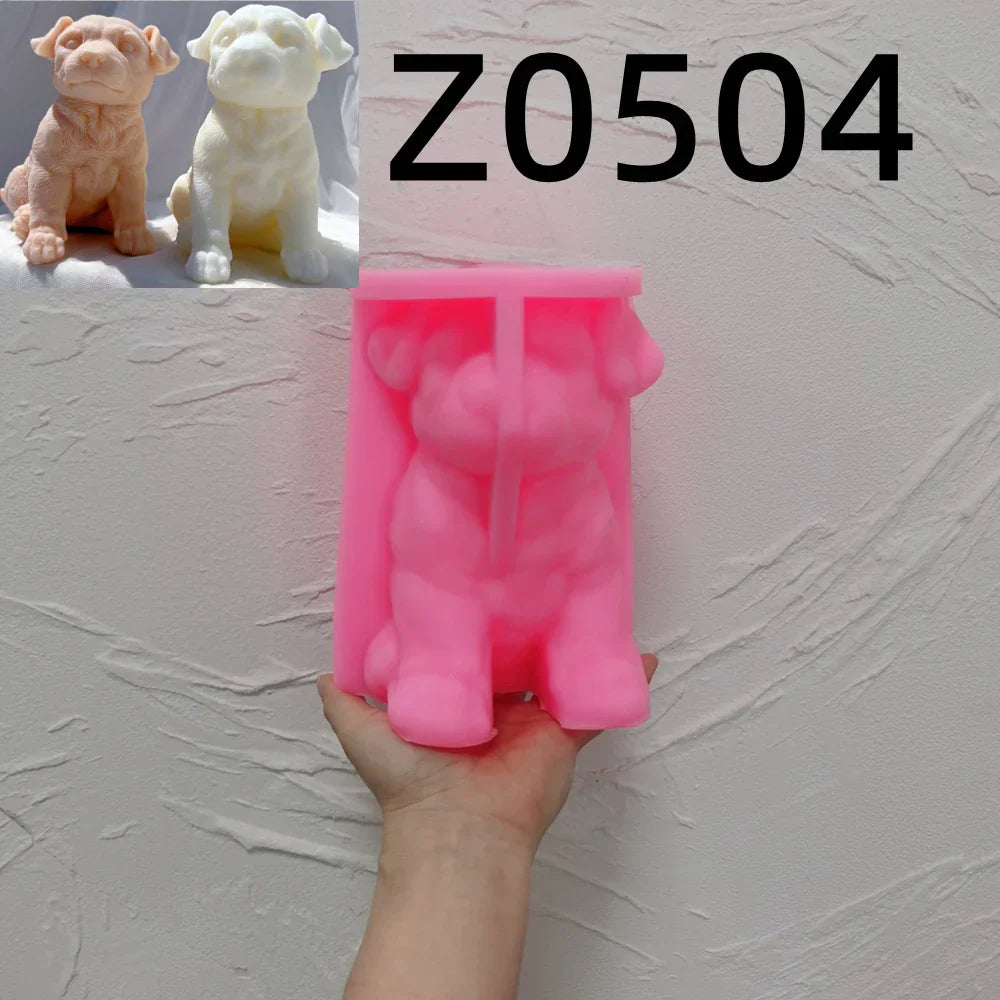 Retriever Dog Candle Mould