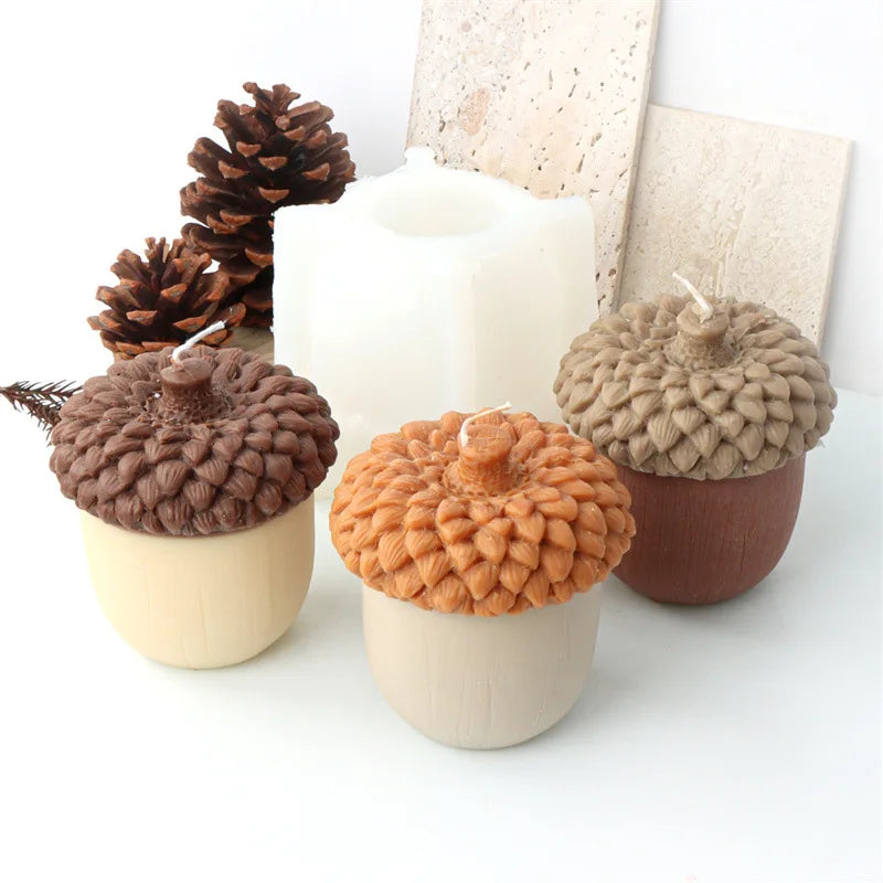 Acorn Nut Candle Silicone Mould