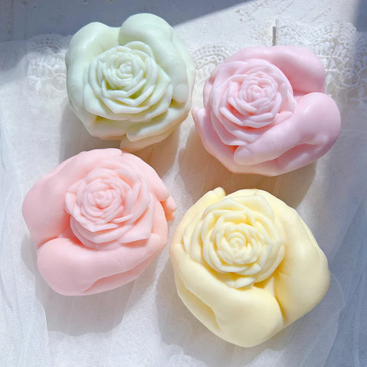 Rose In Hand Candle Mould