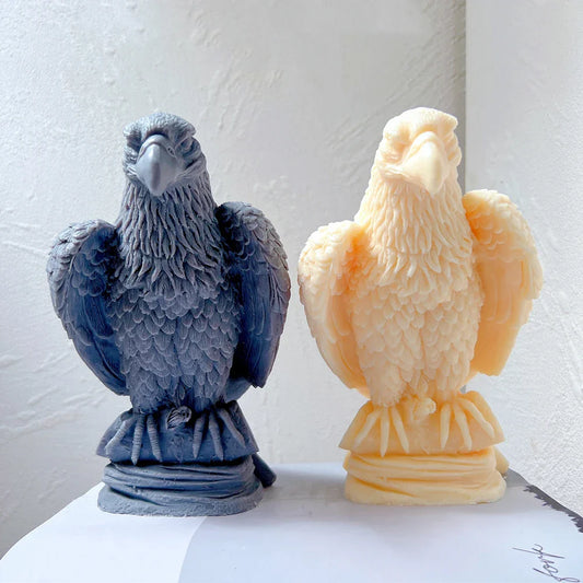 Sitting On Branch Eagle Candle Mould