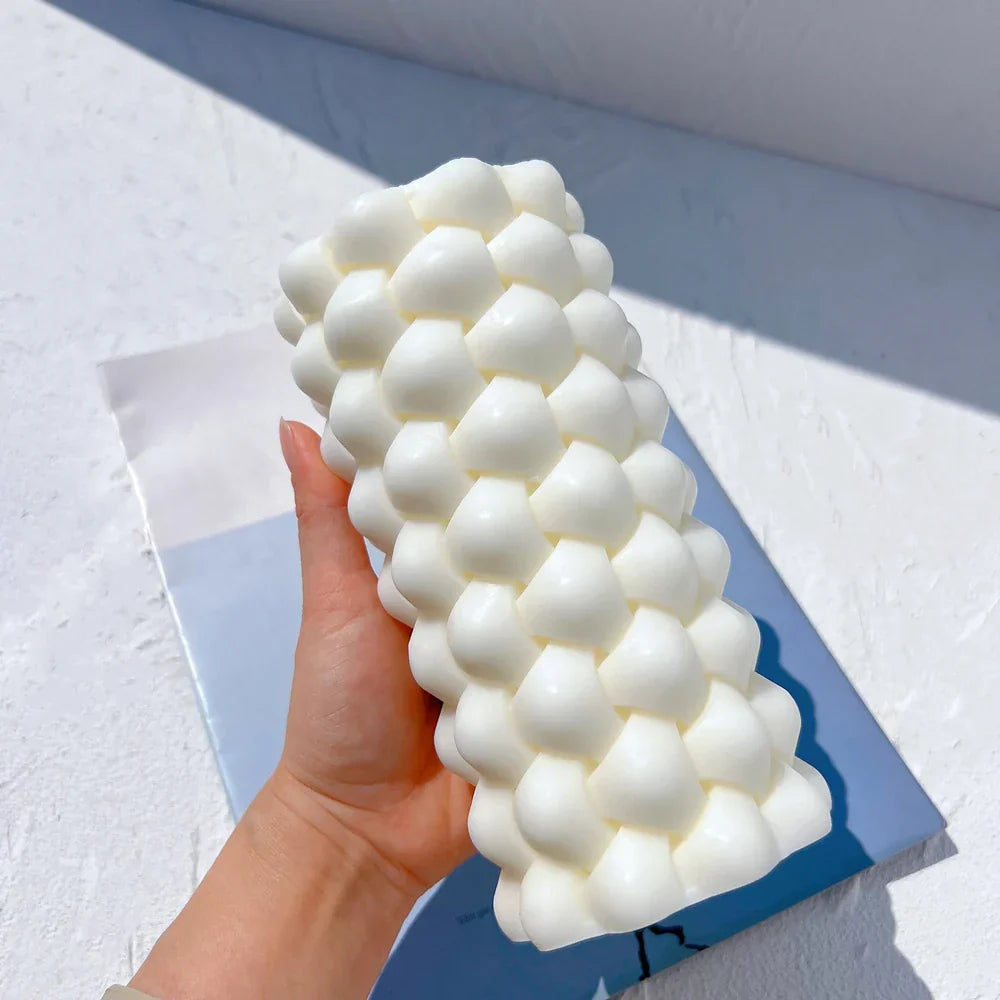 Aesthetic Bubble Pillar Candle Mould