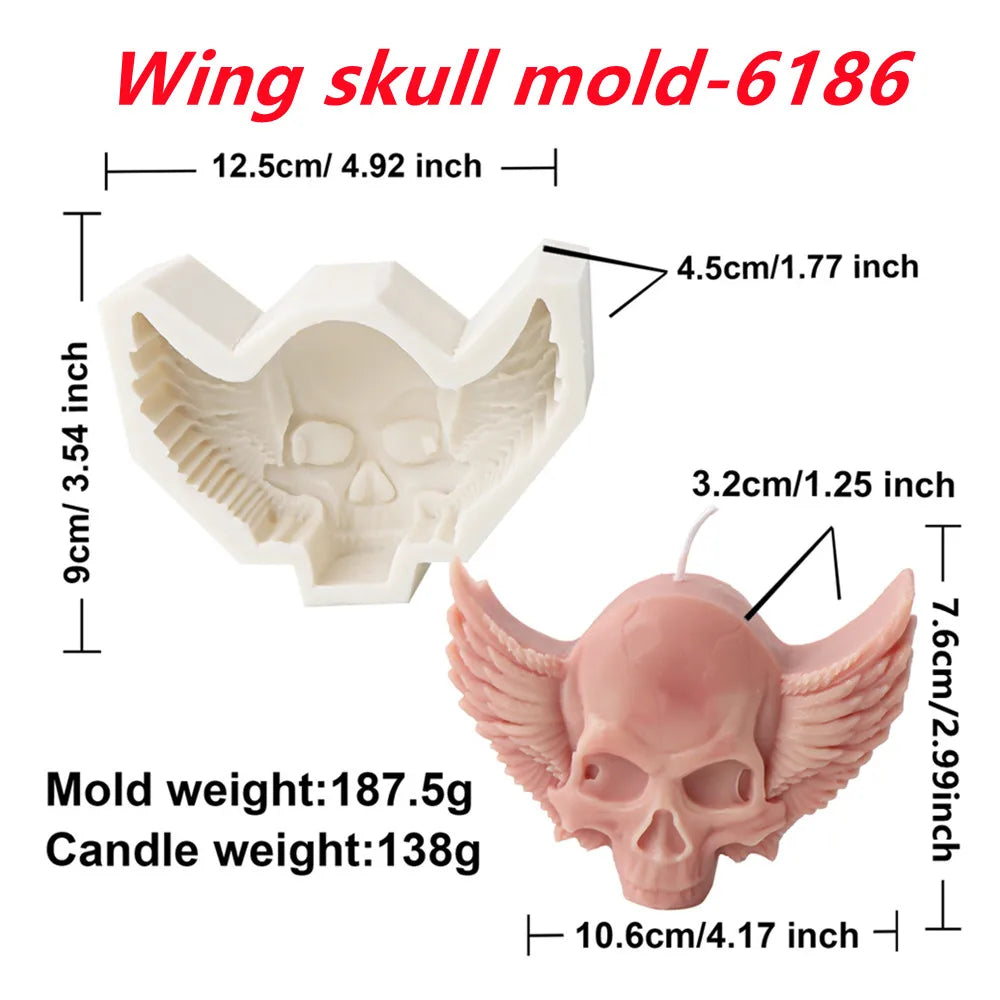 Strange Halloween Silicone Candle Mould