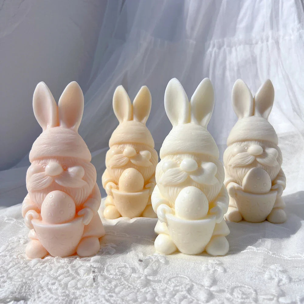 Easter Bunny Silicone Candle Mould - 3D Rabbit Wax Moulds