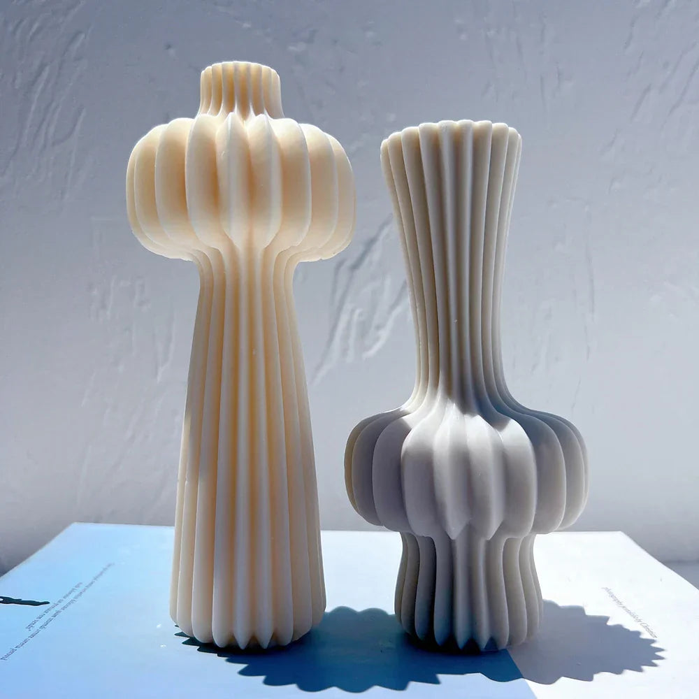 Roman Cylindrical Pillar Silicone Candle Mould