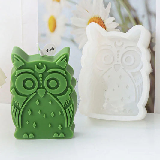 Cartoon Owl Silicone Candle Mould