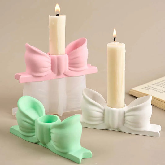 Bow Candle Holder Silicone Mould