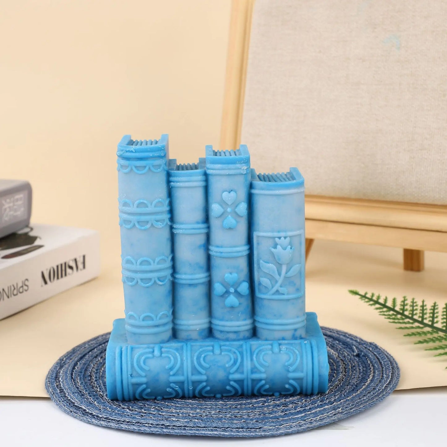 Bookstack Slicone Candle Mould