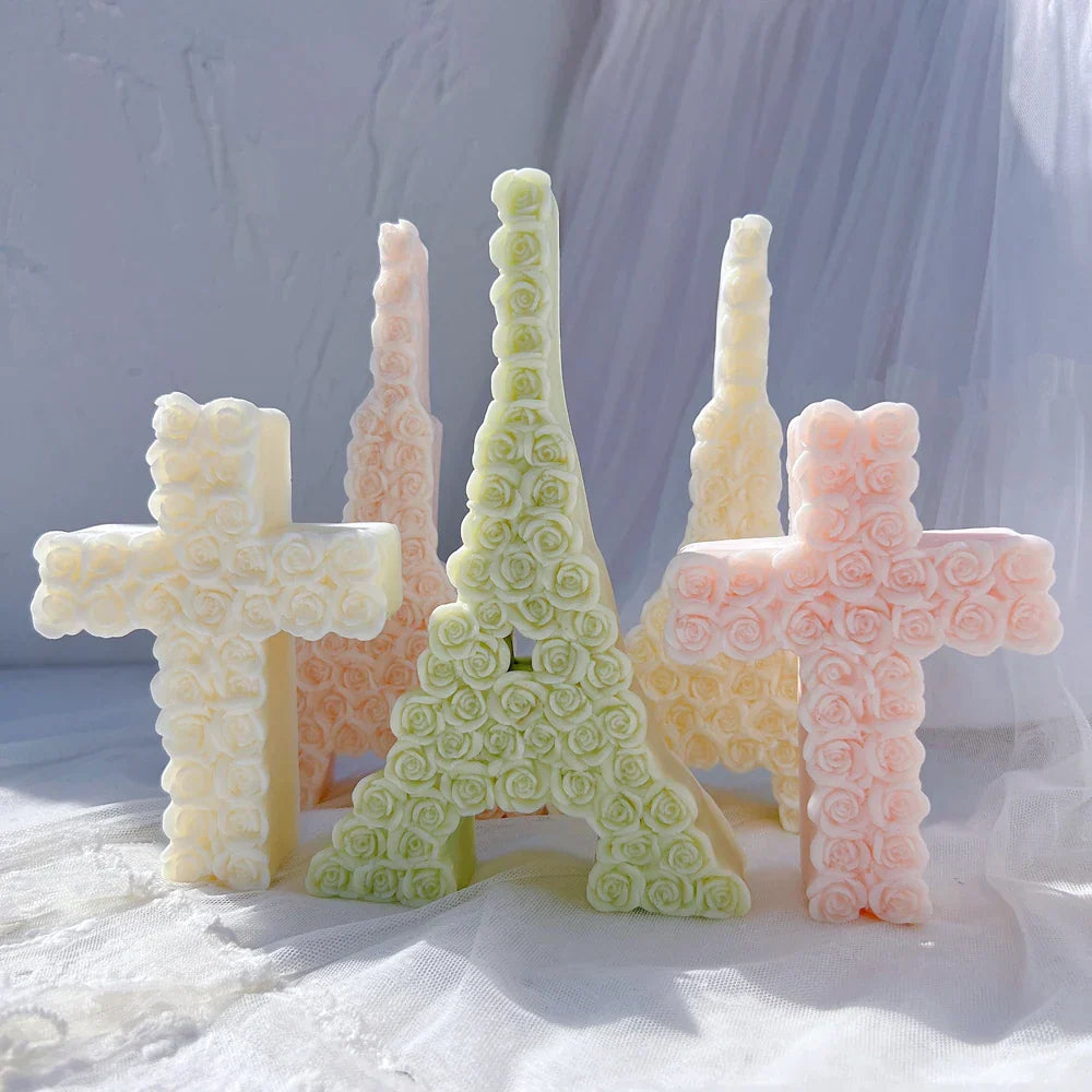 Rose Eiffel Tower Candle Mould
