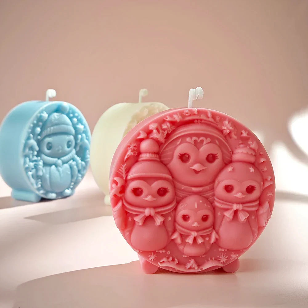 Christmas Snowman Candle Mould