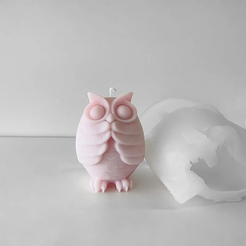 Cartoon Owl Silicone Candle Mould for DIY Aroma Candle