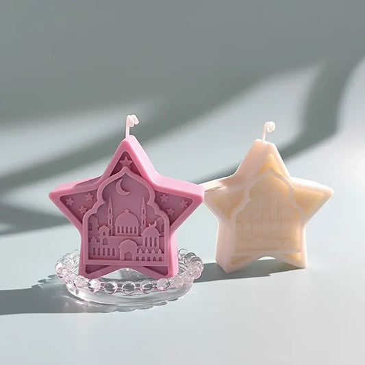 Five-Pointed Star Relief Candle Mould