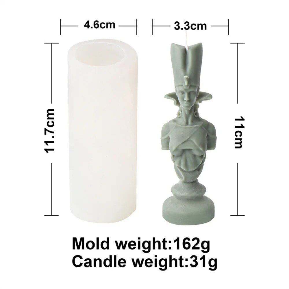 Ancient Greek Pharaoh Sacrificial Knight Candle Mould