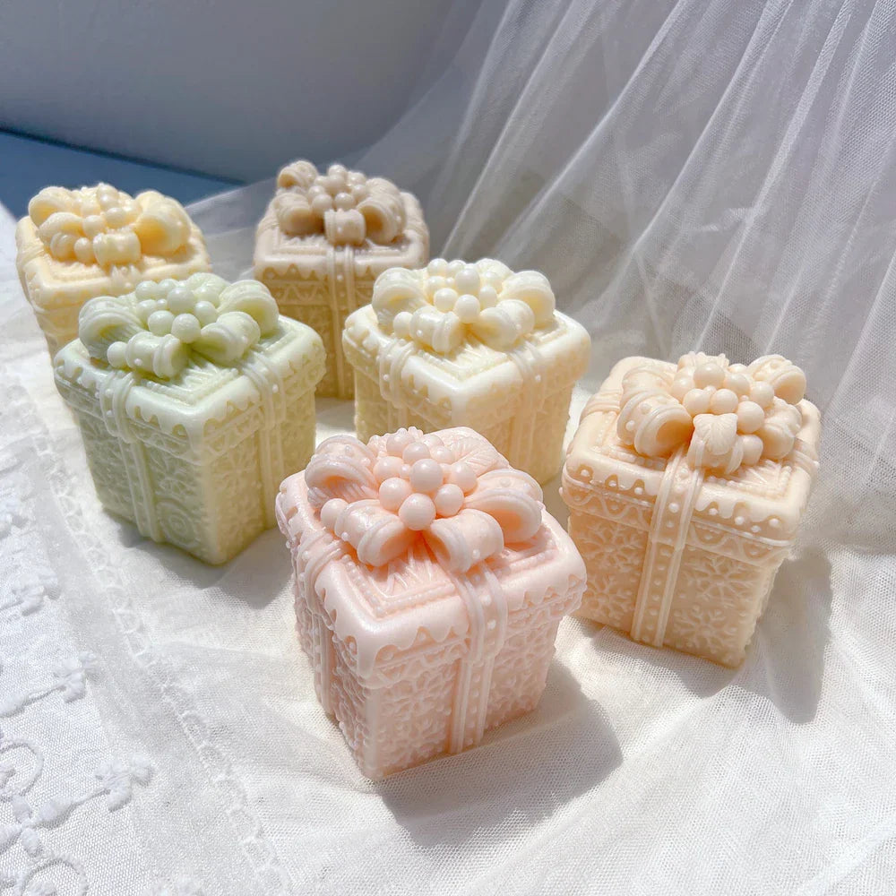 Christmas Gingerbread Gift Box Silicone Candle Mould