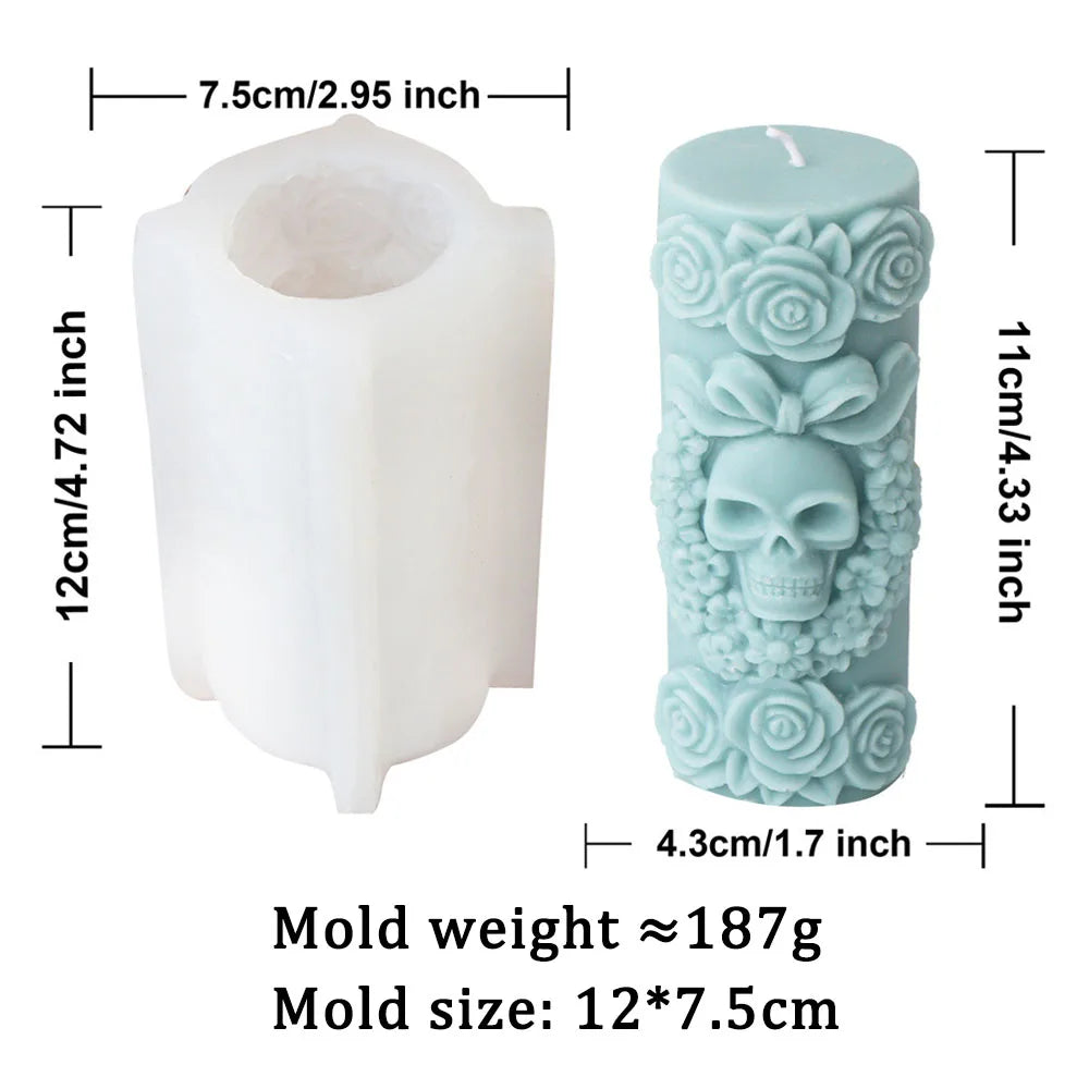 DIY Skull Candle Mould for Halloween Decor