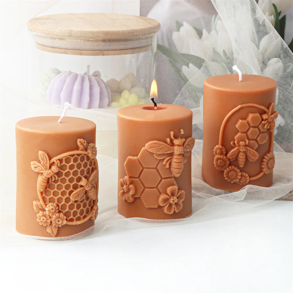 DIY Honeycomb Flower Candle Mould