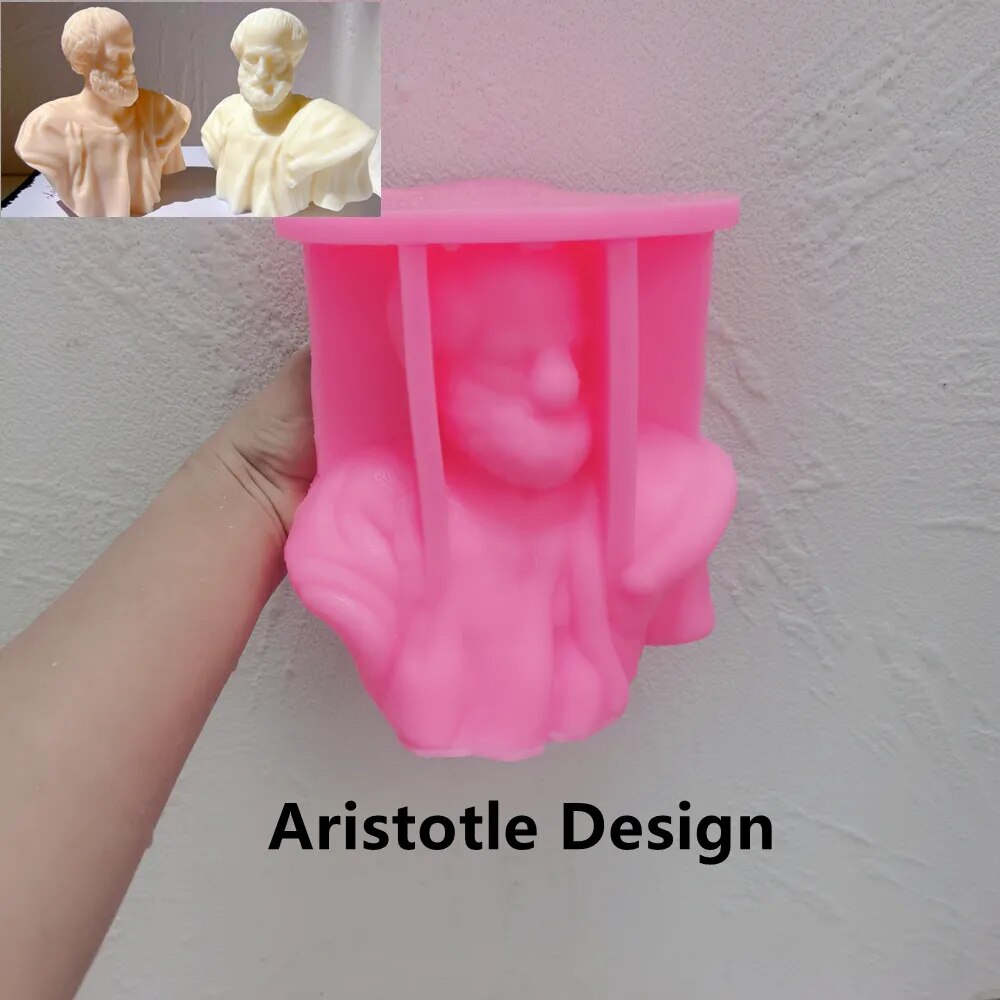Ancient Greek philosopher Aristotle Candle Mould