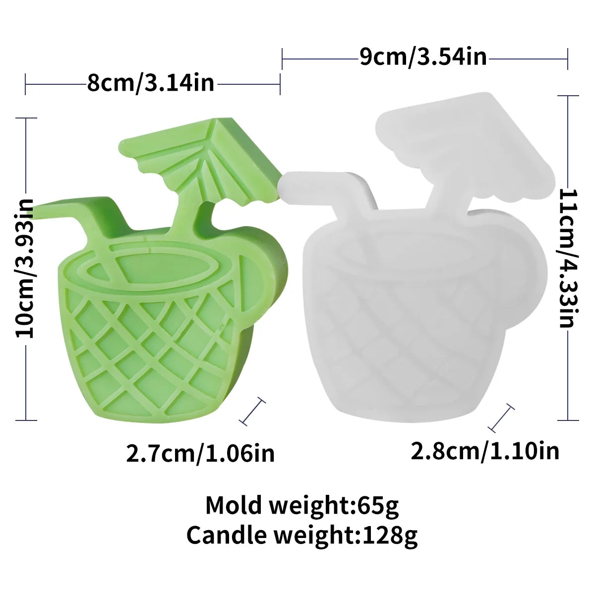 Summer Theme Silicone Candle Moulds