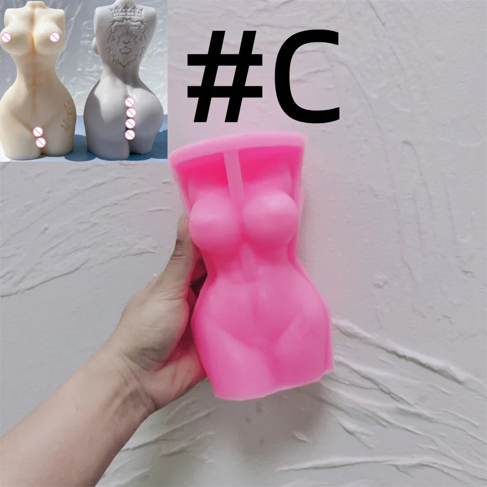 Dragon Tattoo Man Woman Body Candle Mould
