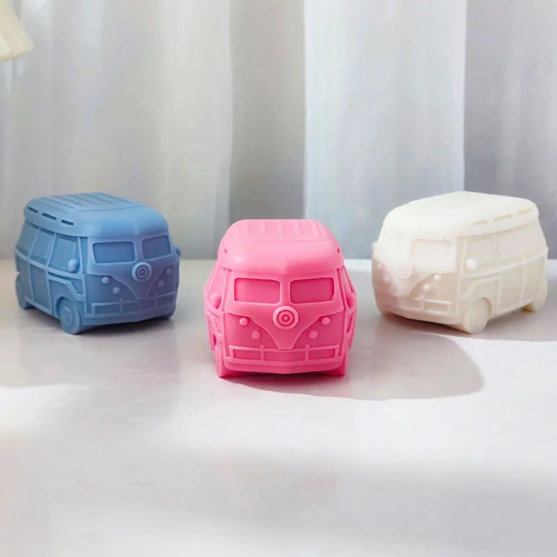 Retro Camper Van Silicone Candle Mould