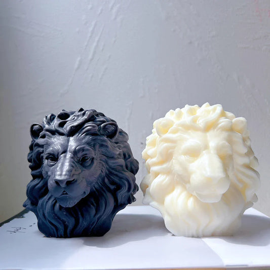 Lion Head Candle Mould Silicone