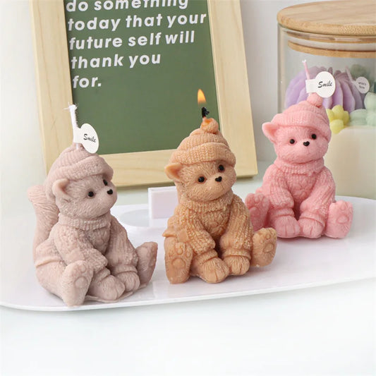 Cute Cats Candle Mould Silicone