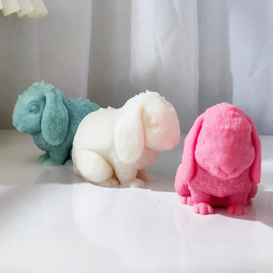 American Fuzzy Lop Rabbit Silicone Candle Mould