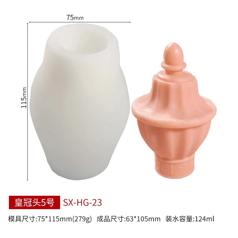 Ancient Greek Roman Column Candle Mould