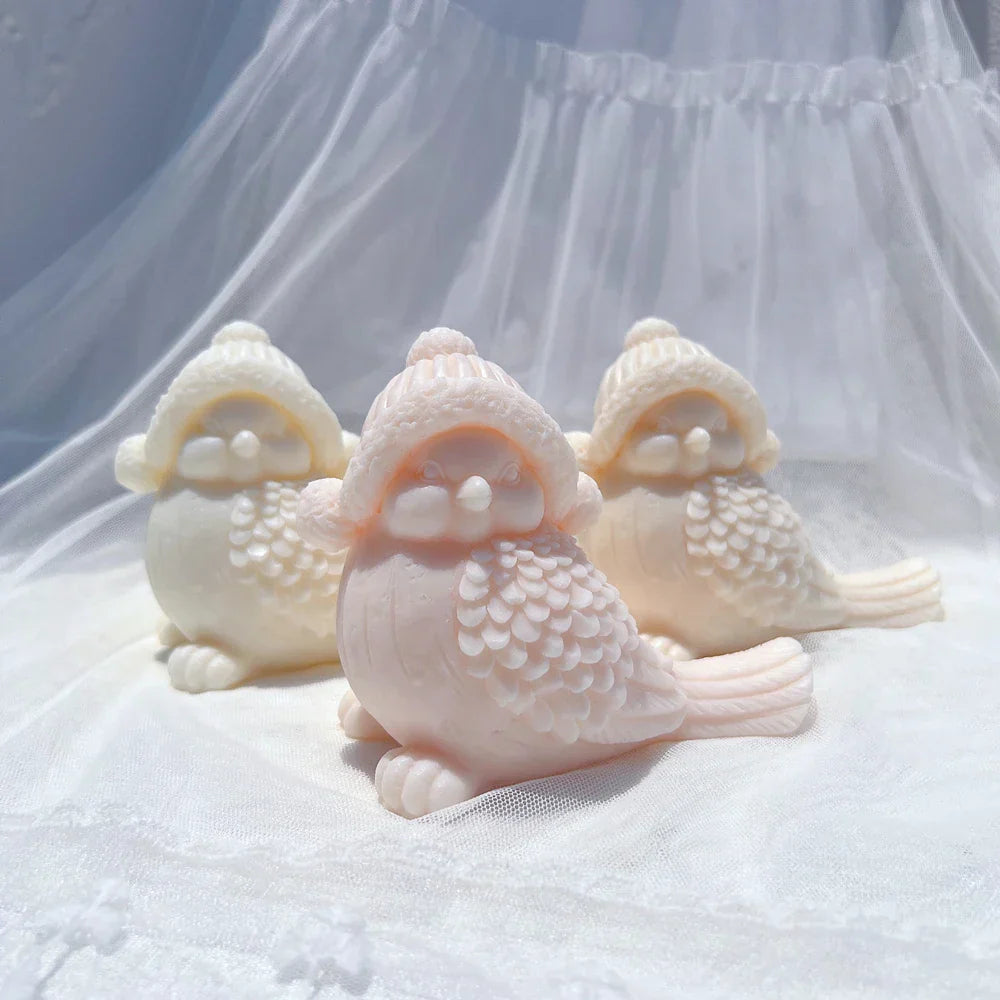 Holiday Snowbird Silicone Candle Mould