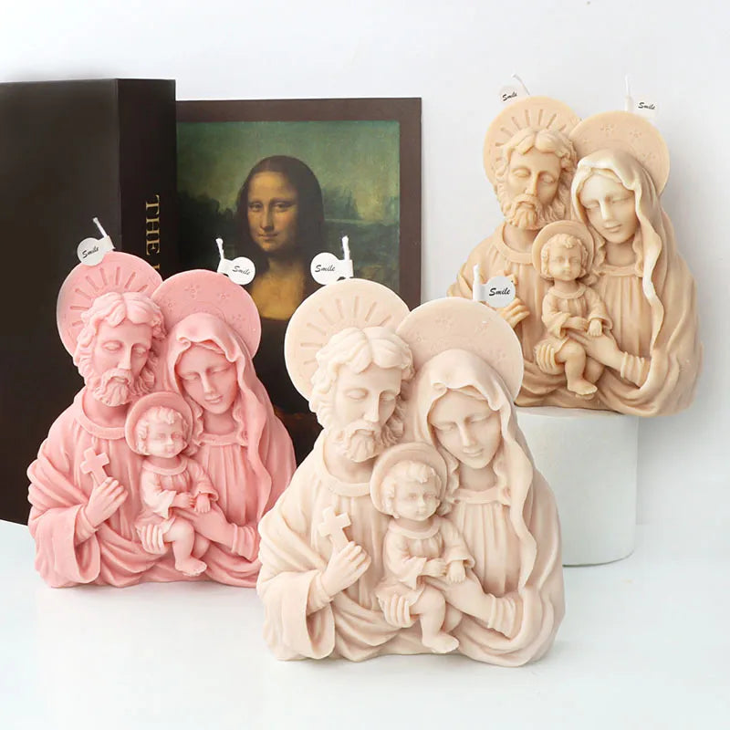 Jesus Family Candle Mould