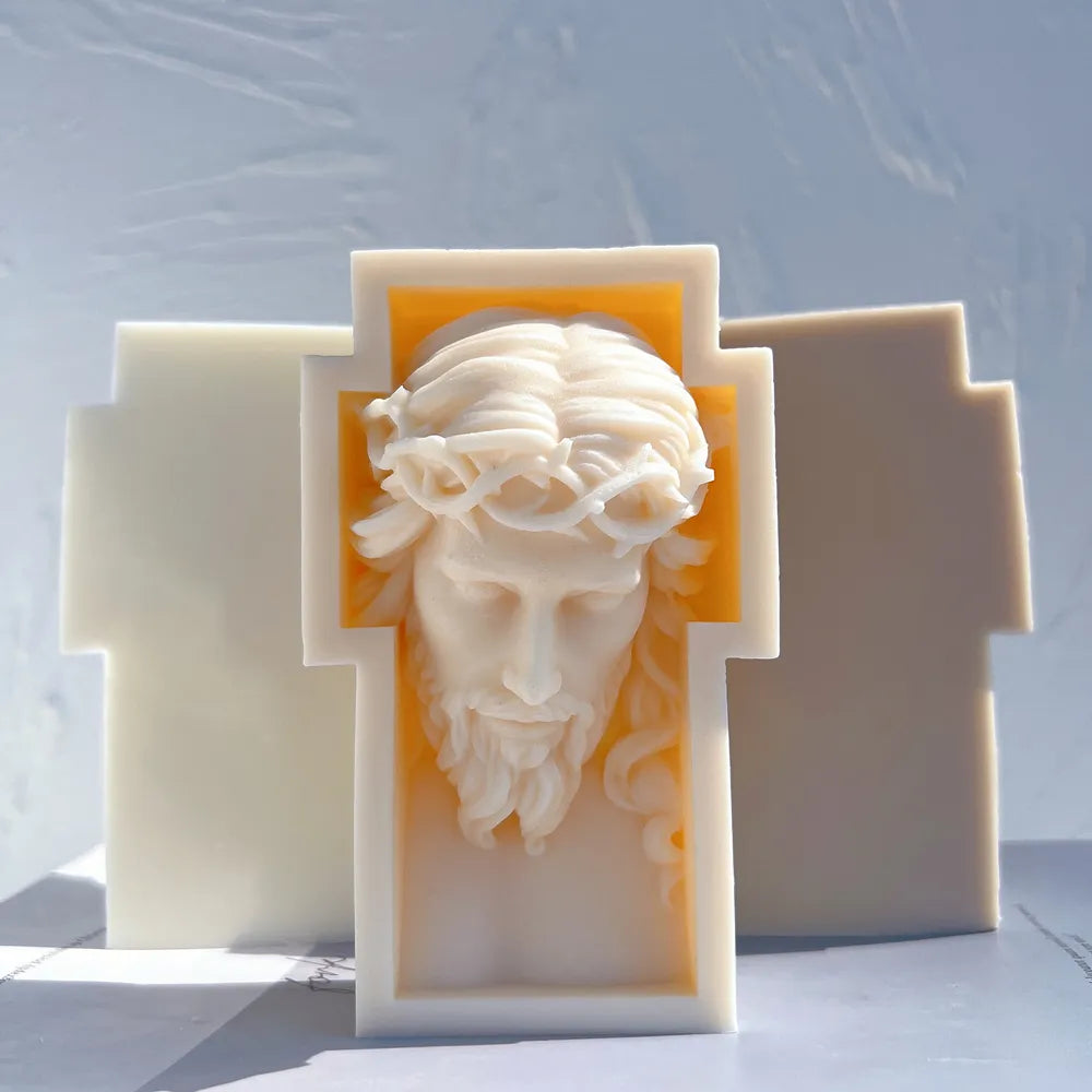 Jesus Cross Candle Silicone Mould